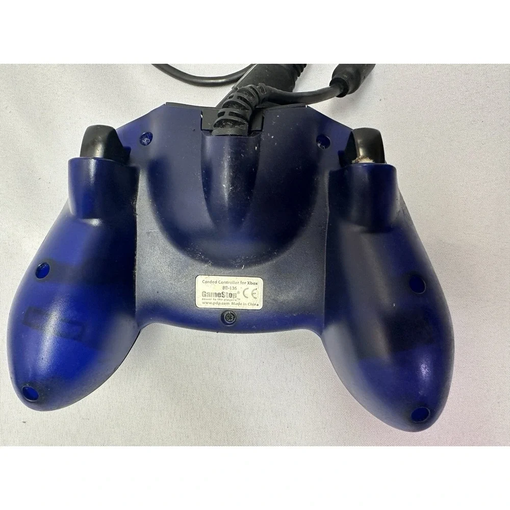 Original Xbox Sapphire Blue GameStop Controller - Tested and Works